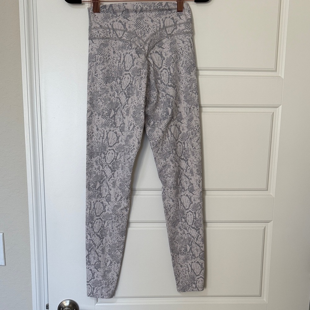 Vitality Gray Snake Print Leggings